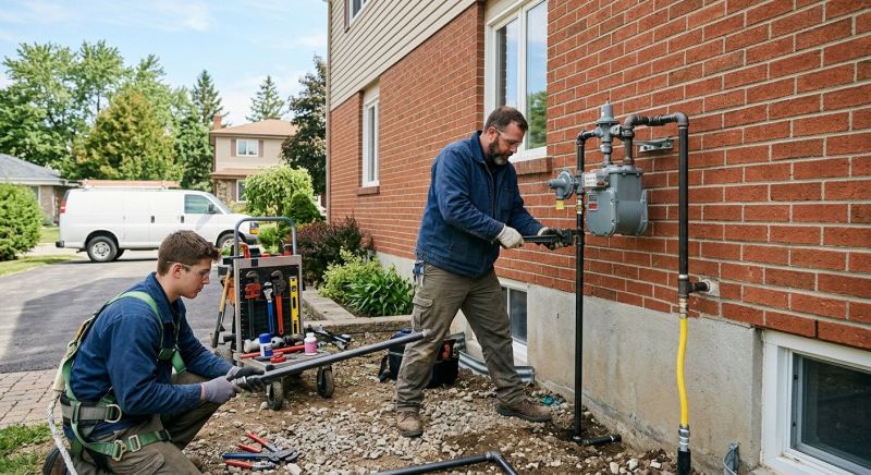 Fire Pit Gas Line Installation in Fredericksburg, VA