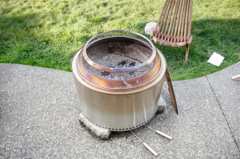 Finished Fire Pit with Gas Connection