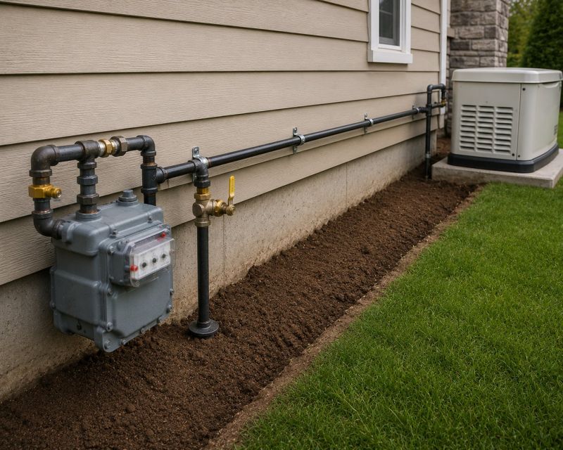 Gas Line Rerouting in Fredericksburg, VA