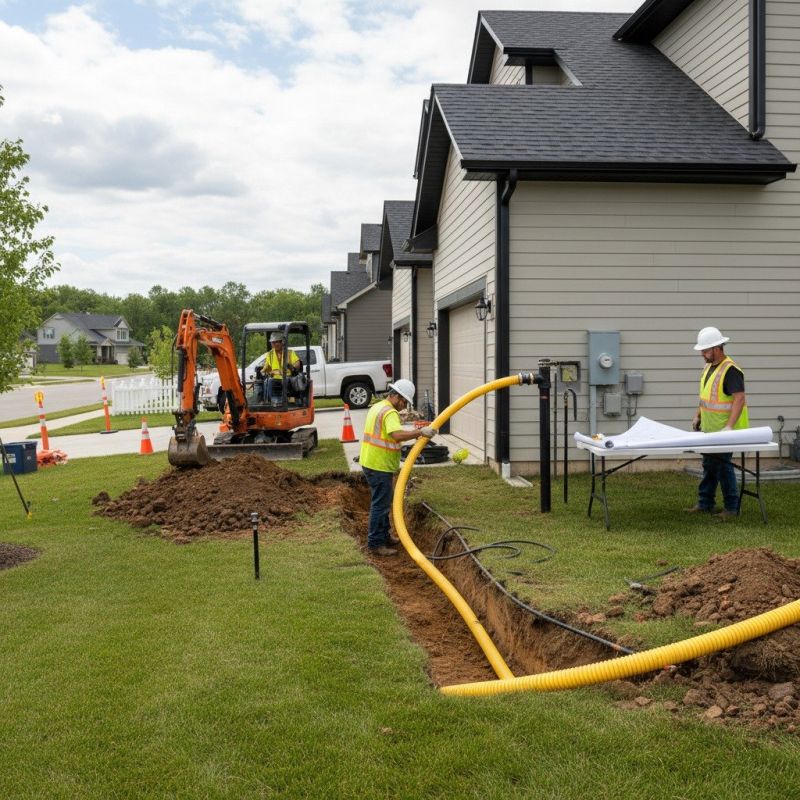 Gas Line Rerouting in Fredericksburg, VA