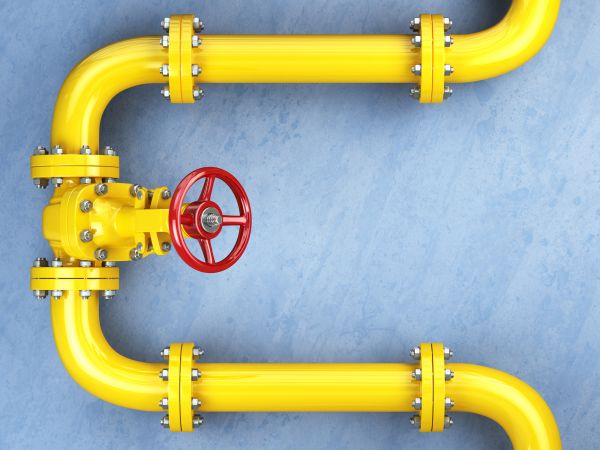 Outdoor Gas Line Connection